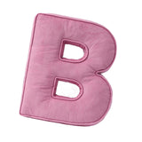 Maxbell Letter Plush Pillow Ornament Educational Plush Toy for Couch Bed Letter B
