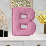 Maxbell Letter Plush Pillow Ornament Educational Plush Toy for Couch Bed Letter B