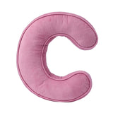 Maxbell Letter Plush Pillow Ornament Educational Plush Toy for Couch Bed Letter C