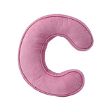 Maxbell Letter Plush Pillow Ornament Educational Plush Toy for Couch Bed Letter C