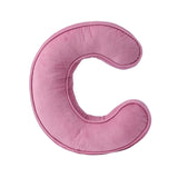 Maxbell Letter Plush Pillow Ornament Educational Plush Toy for Couch Bed Letter C