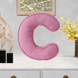 Maxbell Letter Plush Pillow Ornament Educational Plush Toy for Couch Bed Letter C