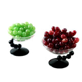 Maxbell Glass Dessert Bowl Multifunctional Food Container for Candy Appetizer Sundae Black
