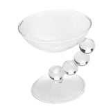 Maxbell Glass Dessert Bowl Multifunctional Food Container for Candy Appetizer Sundae Clear