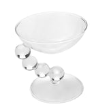 Maxbell Glass Dessert Bowl Multifunctional Food Container for Candy Appetizer Sundae Clear