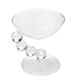 Maxbell Glass Dessert Bowl Multifunctional Food Container for Candy Appetizer Sundae Clear