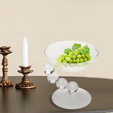 Maxbell Glass Dessert Bowl Multifunctional Food Container for Candy Appetizer Sundae Clear