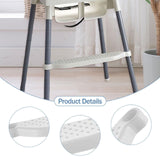 Maxbell High Chair Foot Rest Easy to Install Comfortable Portable Highchair Footrest White