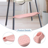 Maxbell High Chair Foot Rest Easy to Install Comfortable Portable Highchair Footrest Pink