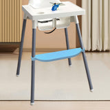Maxbell High Chair Foot Rest Easy to Install Comfortable Portable Highchair Footrest Blue