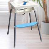 Maxbell High Chair Foot Rest Easy to Install Comfortable Portable Highchair Footrest Blue