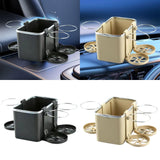 Maxbell Car Armrest Storage Box Auto Accessories Easy Installation Tissue Box Holder Black