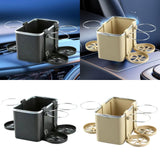 Maxbell Car Armrest Storage Box Auto Accessories Easy Installation Tissue Box Holder Black