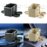 Maxbell Car Armrest Storage Box Auto Accessories Easy Installation Tissue Box Holder Black
