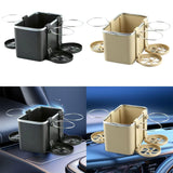 Maxbell Car Armrest Storage Box Auto Accessories Easy Installation Tissue Box Holder Black