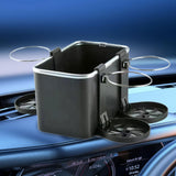 Maxbell Car Armrest Storage Box Auto Accessories Easy Installation Tissue Box Holder Black
