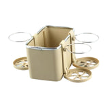 Maxbell Car Armrest Storage Box Auto Accessories Easy Installation Tissue Box Holder Beige