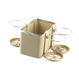 Maxbell Car Armrest Storage Box Auto Accessories Easy Installation Tissue Box Holder Beige
