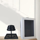 Wig Storage Box with Handle for Closet Organizer Liftable Bracket Travel Box Box 27x27x40.5cm