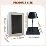 Wig Storage Box with Handle for Closet Organizer Liftable Bracket Travel Box Box 27x27x40.5cm