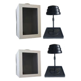 Wig Storage Box with Handle for Closet Organizer Liftable Bracket Travel Box Box 27x27x40.5cm