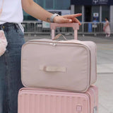 Maxbell Hanging Travel Shelves Bag Packing Cube Portable with Hook Luggage Organizer Khaki