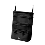 Maxbell Hanging Travel Shelves Bag Packing Cube Portable with Hook Luggage Organizer Black