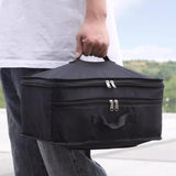 Maxbell Hanging Travel Shelves Bag Packing Cube Portable with Hook Luggage Organizer Black