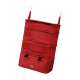 Maxbell Hanging Travel Shelves Bag Packing Cube Portable with Hook Luggage Organizer Red