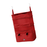 Maxbell Hanging Travel Shelves Bag Packing Cube Portable with Hook Luggage Organizer Red
