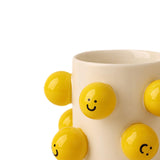 Maxbell Ceramic Coffee Mug Adorable Breakfast Mug for Beverage Kitchen Birthday Gift White