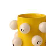 Maxbell Ceramic Coffee Mug Adorable Breakfast Mug for Beverage Kitchen Birthday Gift Yellow