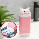 Maxbell Soap Box with Roller Convenient Gifts Container Pink for Camping Laundry Gym