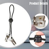 Maxbell 4Pcs Stainless Steel Bed Single Buckles Nonslip for Dorm Room Home Apartment