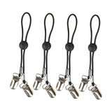 Maxbell 4Pcs Stainless Steel Bed Single Buckles Nonslip for Dorm Room Home Apartment
