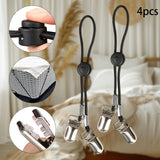 Maxbell 4Pcs Stainless Steel Bed Single Buckles Nonslip for Dorm Room Home Apartment