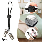Maxbell 4Pcs Stainless Steel Bed Single Buckles Nonslip for Dorm Room Home Apartment