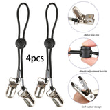Maxbell 4Pcs Stainless Steel Bed Single Buckles Nonslip for Dorm Room Home Apartment