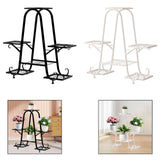 Maxbell Plant Stand Decoration Flower Pot Holder Rack for Balcony Indoor Living Room Black