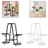 Maxbell Plant Stand Decoration Flower Pot Holder Rack for Balcony Indoor Living Room Black