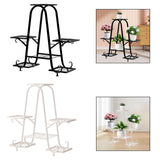 Maxbell Plant Stand Decoration Flower Pot Holder Rack for Balcony Indoor Living Room Black
