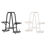 Maxbell Plant Stand Decoration Flower Pot Holder Rack for Balcony Indoor Living Room Black