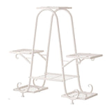 Maxbell Plant Stand Decoration Flower Pot Holder Rack for Balcony Indoor Living Room White