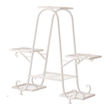 Maxbell Plant Stand Decoration Flower Pot Holder Rack for Balcony Indoor Living Room White