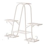Maxbell Plant Stand Decoration Flower Pot Holder Rack for Balcony Indoor Living Room White