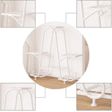 Maxbell Plant Stand Decoration Flower Pot Holder Rack for Balcony Indoor Living Room White