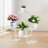 Maxbell Plant Stand Decoration Flower Pot Holder Rack for Balcony Indoor Living Room White