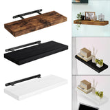 Maxbell Floating Shelf for Wall with Invisible Bracket for Kitchen Bedroom Farmhouse Brown
