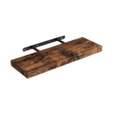 Maxbell Floating Shelf for Wall with Invisible Bracket for Kitchen Bedroom Farmhouse Brown