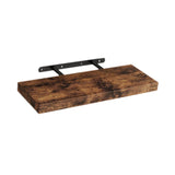 Maxbell Floating Shelf for Wall with Invisible Bracket for Kitchen Bedroom Farmhouse Brown
